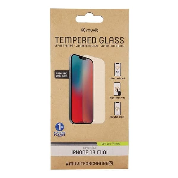 MUVIT FOR CHANGE I HÄRDAT GLAS IPHONE 13 MINI