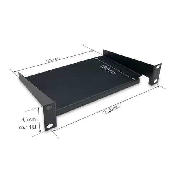 waytex 37485 Hylla för 10" box ljusgrå