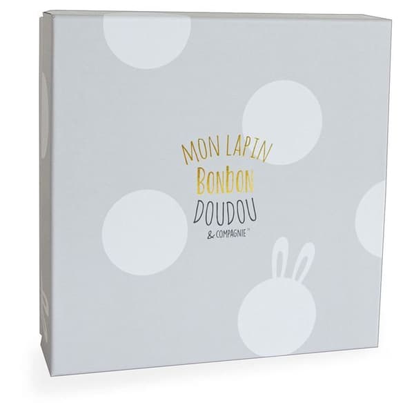 Doudou et Compagnie - Candy Rabbit - Doudou Taupe