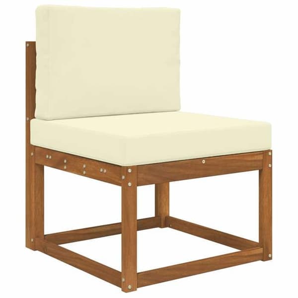 vidaXL Utomhussoffkudde 2 st Kräm Polyester, Modern skumkudde för utomhus 900712
