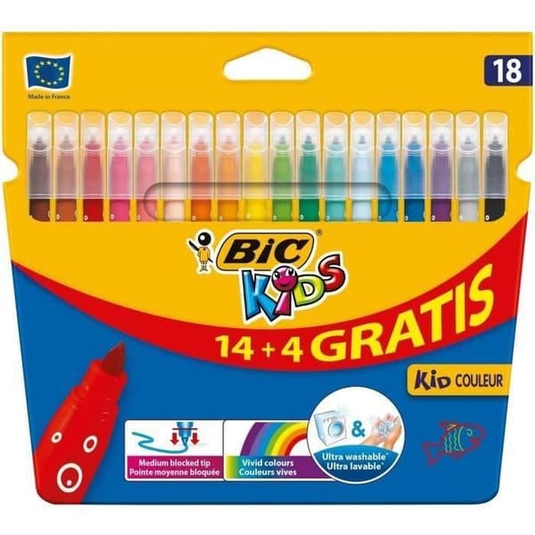 BIC® - Färgpennor - BIC® Kids Kid x 18