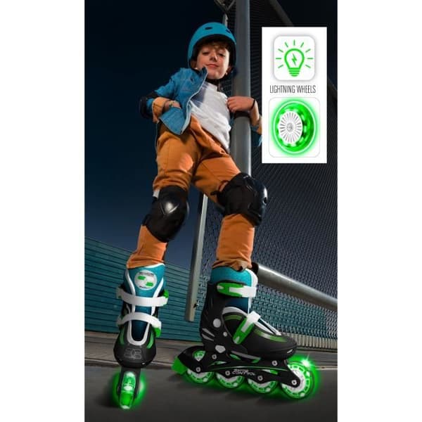 STAMP - Justerbara inlines - Light Up Wheels - Skid Control