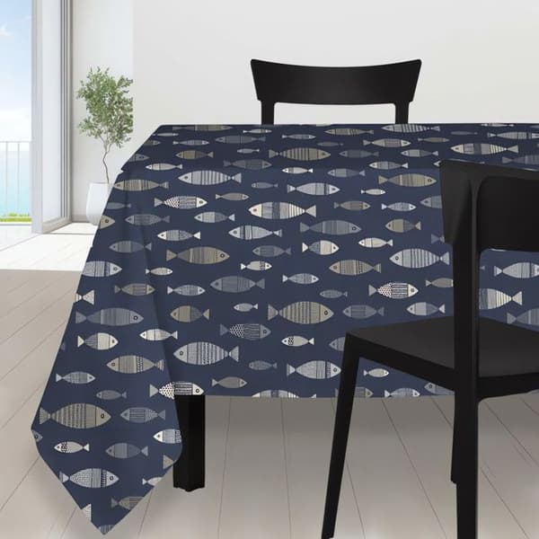 Rektangulär duk mot fläckar 140x240 cm CADAQUES, av Soleil d'Ocre