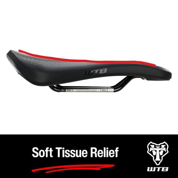 Elcykel sadel - WTB - Rocket - Titan Rails - Fusion Bas - Tjock stoppning