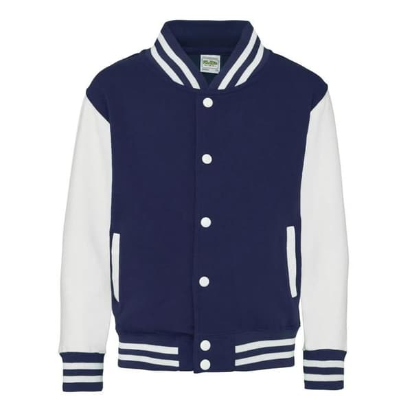 Bomberbarn Just Hoods Baseball - oxford navy/vit
