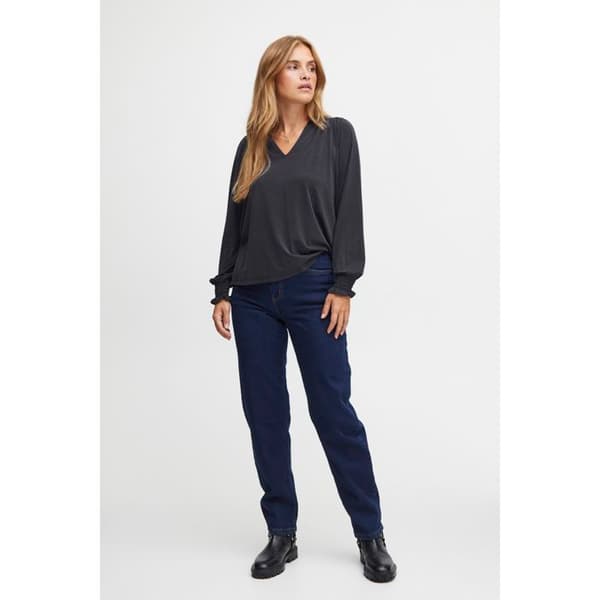 Blus med V-ringning dam Pulz Jeans Lippa