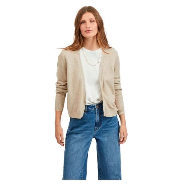 VILA stickad cardigan - Natural Blend - Dam