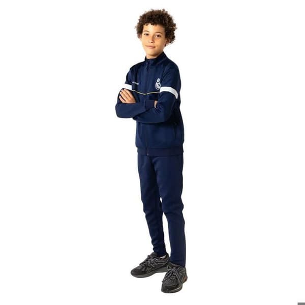 Set med träningsoverall Real Madrid junior N29 6 år marinblå - 100% polyester