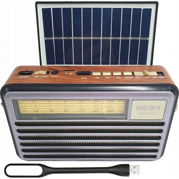 Bärbar radio - VEGA - LX521BTS - Solpanel - Bluetooth - FM