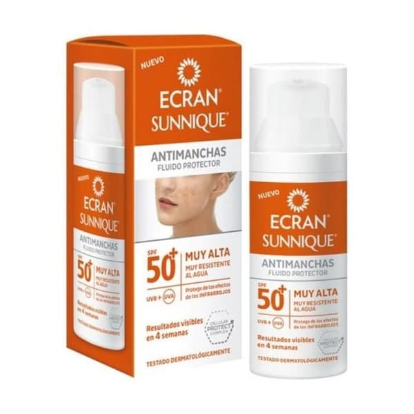 ECRAN - Ecran Sunnique Antimanchas Ansiktskräm Spf50 + 50 ml