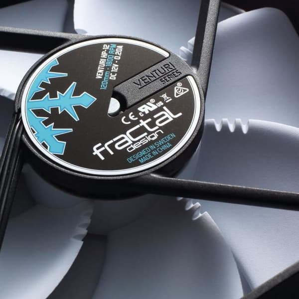 FRACTAL DESIGN Ventilator PC Venturi HP-12 PWM Vit - 120mm