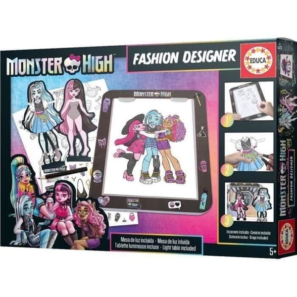 Modespel - EDUCA - Modedesigner Monster High