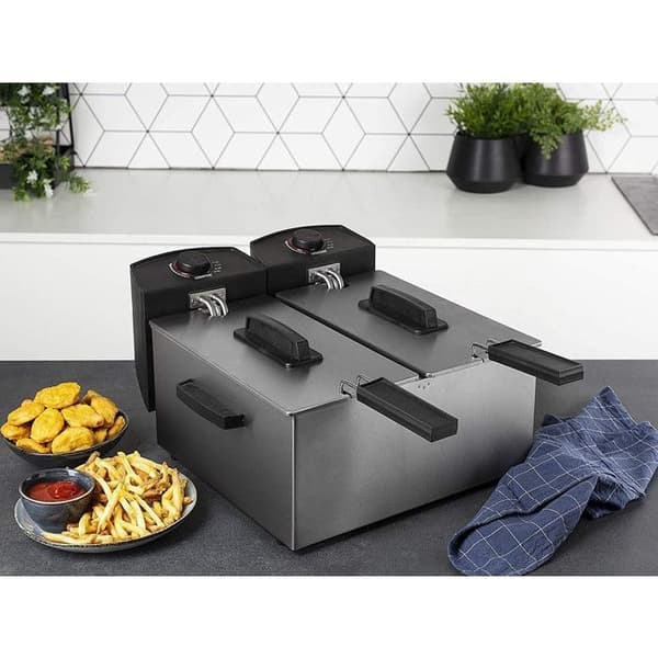 Princess dubbelfritös - Kapacitet 6L - Effekt 3600W - Silver