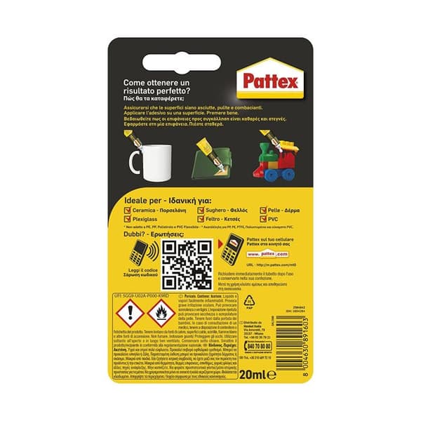 Pattex Multi Allround Universell Transparent Snabb Lim 20ml