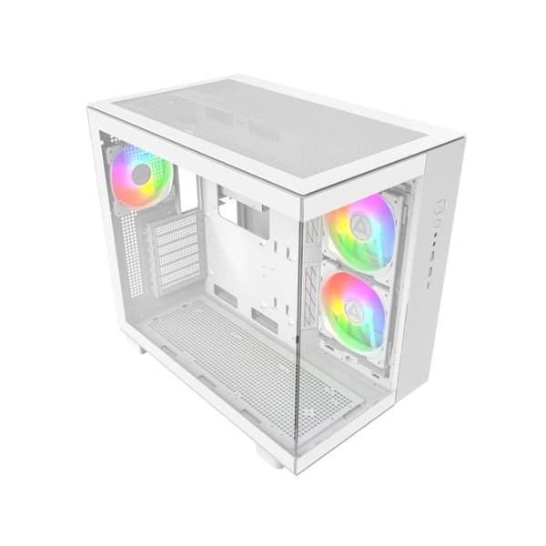 Gaming PC-chassi - MONTECH - King 65 PRO - Dubbel kammare - Glaspaneler - 3 ARGB-fläktar