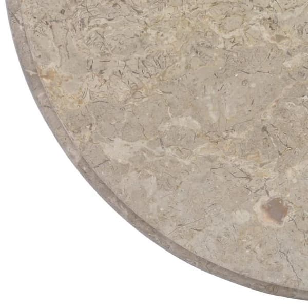 vidaXL Bordsskiva Grå Ø60x2,5 cm Marmor