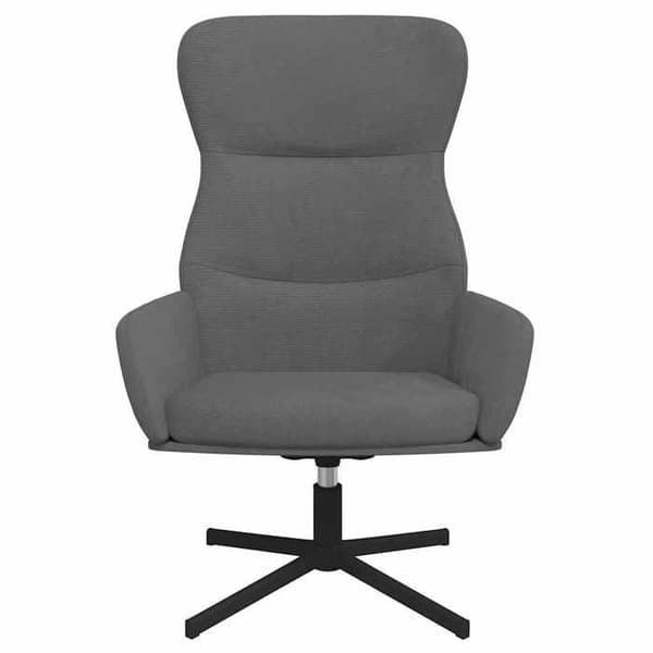 vidaXL Relaxstol Mörkgrå Sammet 341109