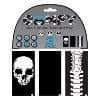Oxford Comfy Neck Warmer - Skull Pattern - Paket om 3