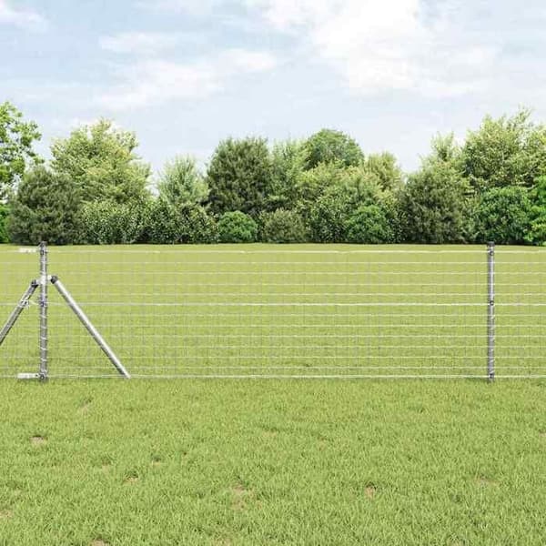 vidaXL Staketstolpe. 13 st Silverfärgad Stål 42004223