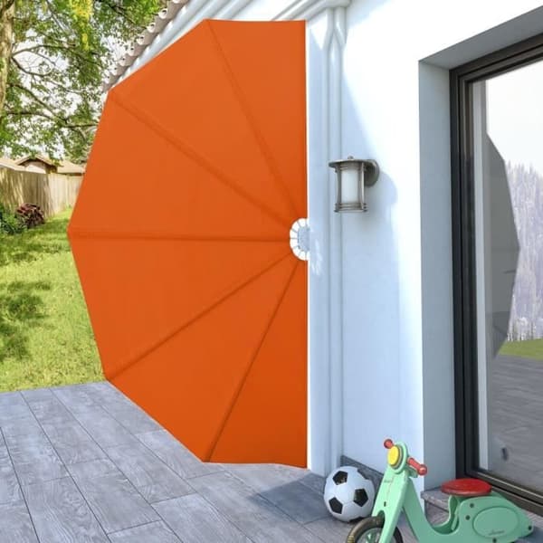 vidaXL Vikbar Sida Uteplats Markis Terrakotta 160 cm
