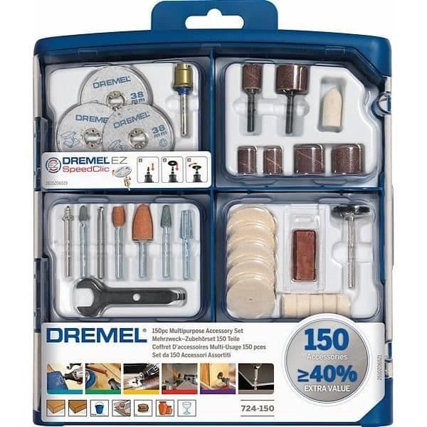 Coffret med 150 DREMEL-tillbehör - mångsidig användning