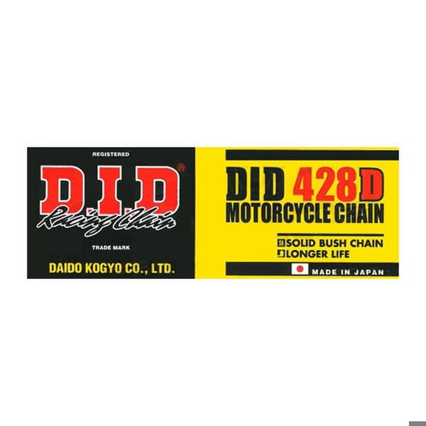 Motorcykelkedja 74 länkar RJ D.I.D 428D(B&B)