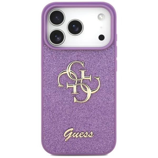 Guess Fast Glitter Big 4G-skal för iPhone 17 Pro Max - Lila