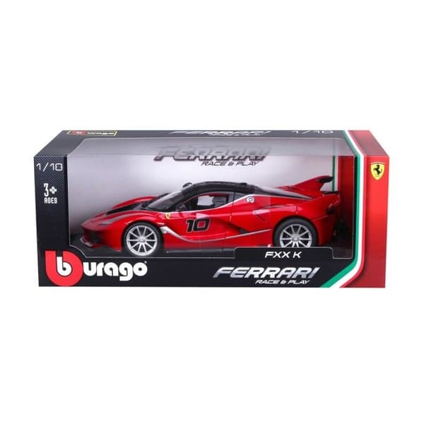 Samlarbil - BBURAGO - Ferrari FXXK Röd - Skala 1/18:e