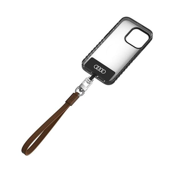 Telefonrem - AUDI - 28 cm - 10 mm - Läder - Brun