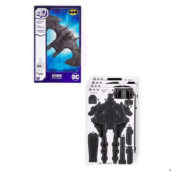 Pussel 4D Bygg Batman Batwing 3D-modell att montera