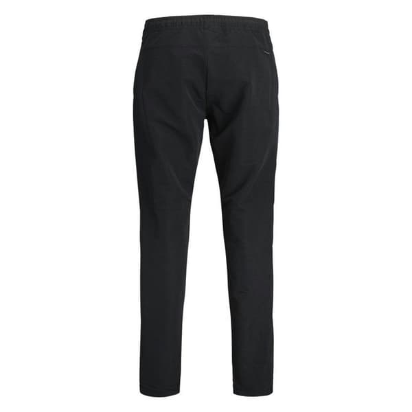 Svarta joggingsbyxor i en rak passform med elastisk midja