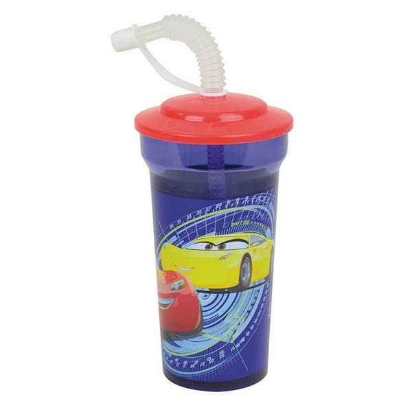 Disney Cars-3 Mugg med sugrör 4