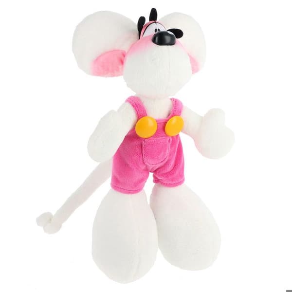 Gosedjur i rosa overall 30cm