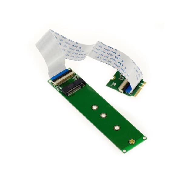 KALEA-INFORMATIQUE Riser förlängare M.2 - Adapter Riser M2 M Nyckel till M2 E A Nyckel Längd 20cm