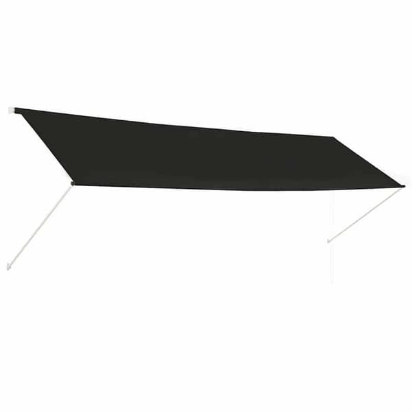 vidaXL Infällbar Markis 400x150 cm Antracit