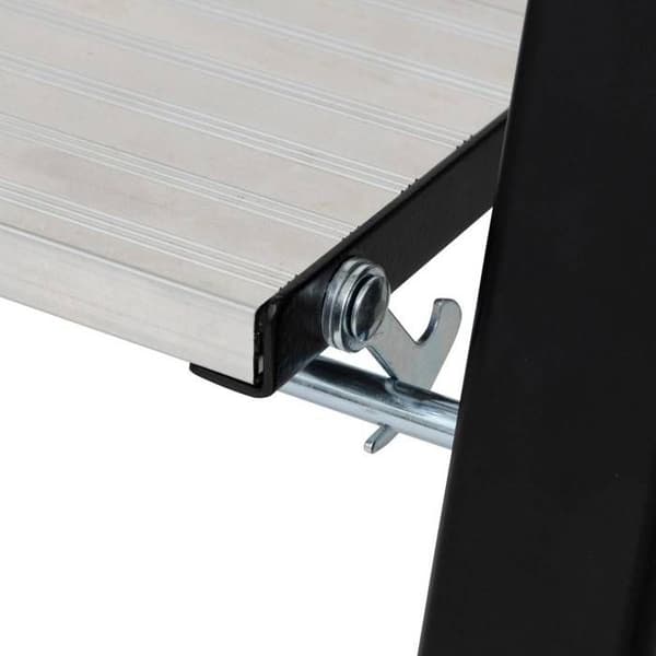 Grå aluminiumstege 2 steg H83cm - 5 five simply smart