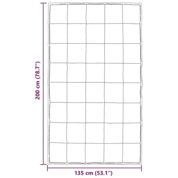 Couette - VIDAXL - Komplett täcke - Silver - 200x135 cm - Hypoallergenisk vadderad