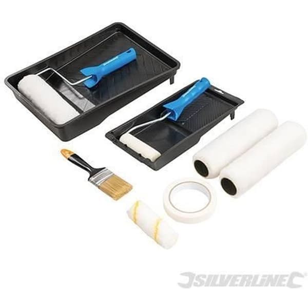 SILVERLINE Decorator Kit - Band - Pensel - Färgbricka