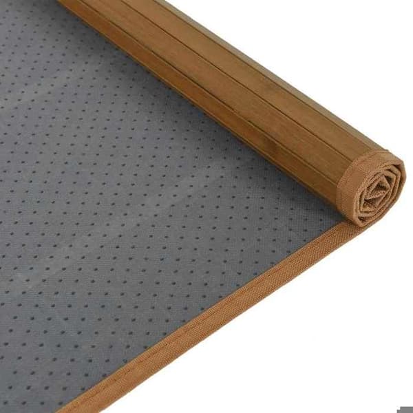 vidaXL Rektangulär matta brun 80x100 cm bambu 376902