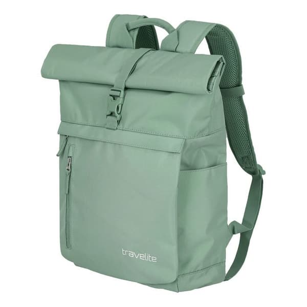 travelite Lätt grön fritidsryggsäck för kvinnor och män - Basic Rollup Backpack Light Green 267807