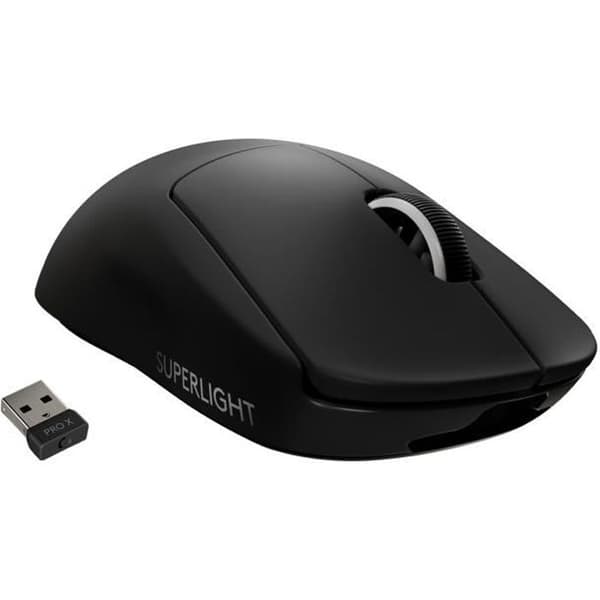 Gamer mus - Trådlös - Logitech G - G Pro X Superlight - Svart