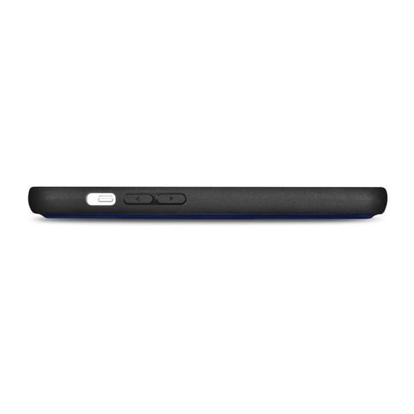 2-i-1 plånboksfodral i läder för iPhone 14 Pro, RFID-skydd, blå