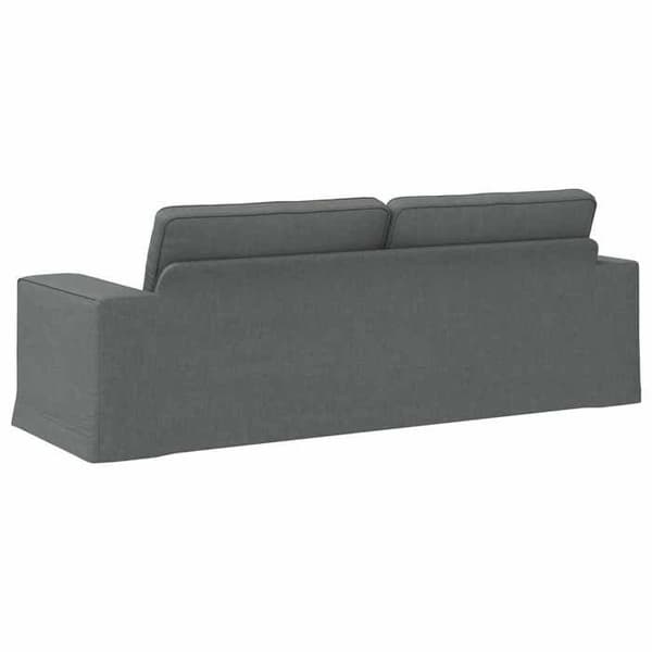 Mörkgrå Soffa 222 x 80 x 82 cm Metall