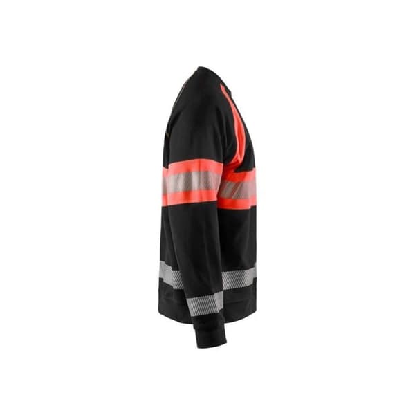 Högsynlighets sweatshirt Blaklader - Svart / Röd