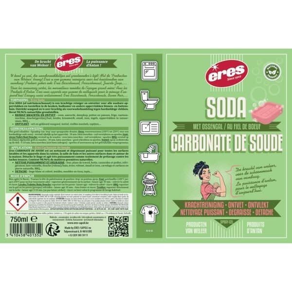 Spray natron och oxgalla - Eres - 750 ml