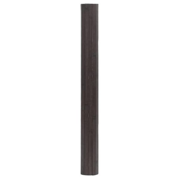 vidaXL Mörkbrun rektangulär matta 100x100 cm bambu, vardagsrumsmatta, rektangulär matta, modern matta, matta av 376803