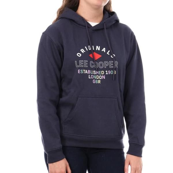 Marinblå Hoodie Dam Lee Cooper Octavi