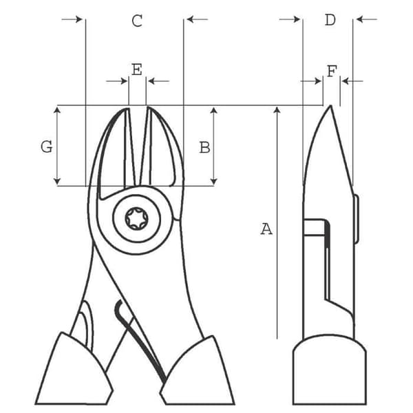 BAHCO Diagonaltång 2101G-160