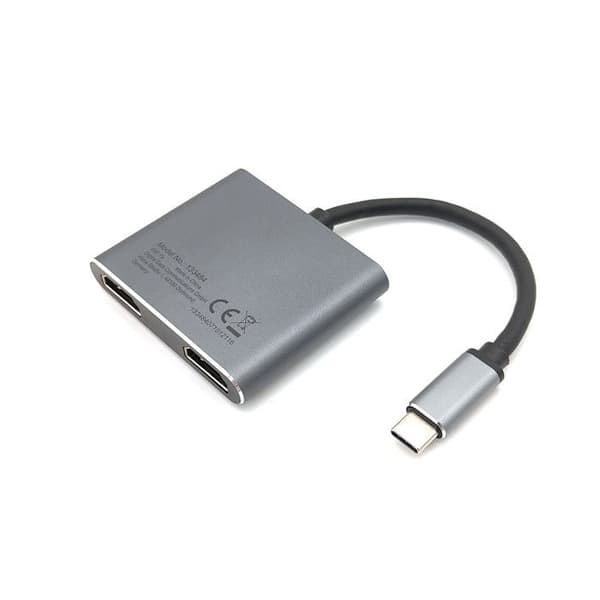 USB-hubb - EQUIP - 133484 - 4K - USB 3.0 - 100W USB PD - Grå