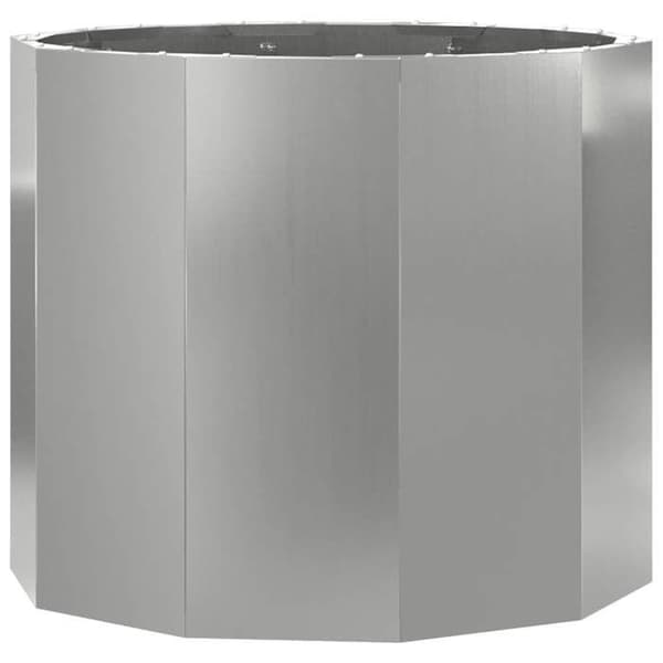 vidaXL Blomlåda Silver 60 x 60 x 50 cm Galvaniserat stål 883764